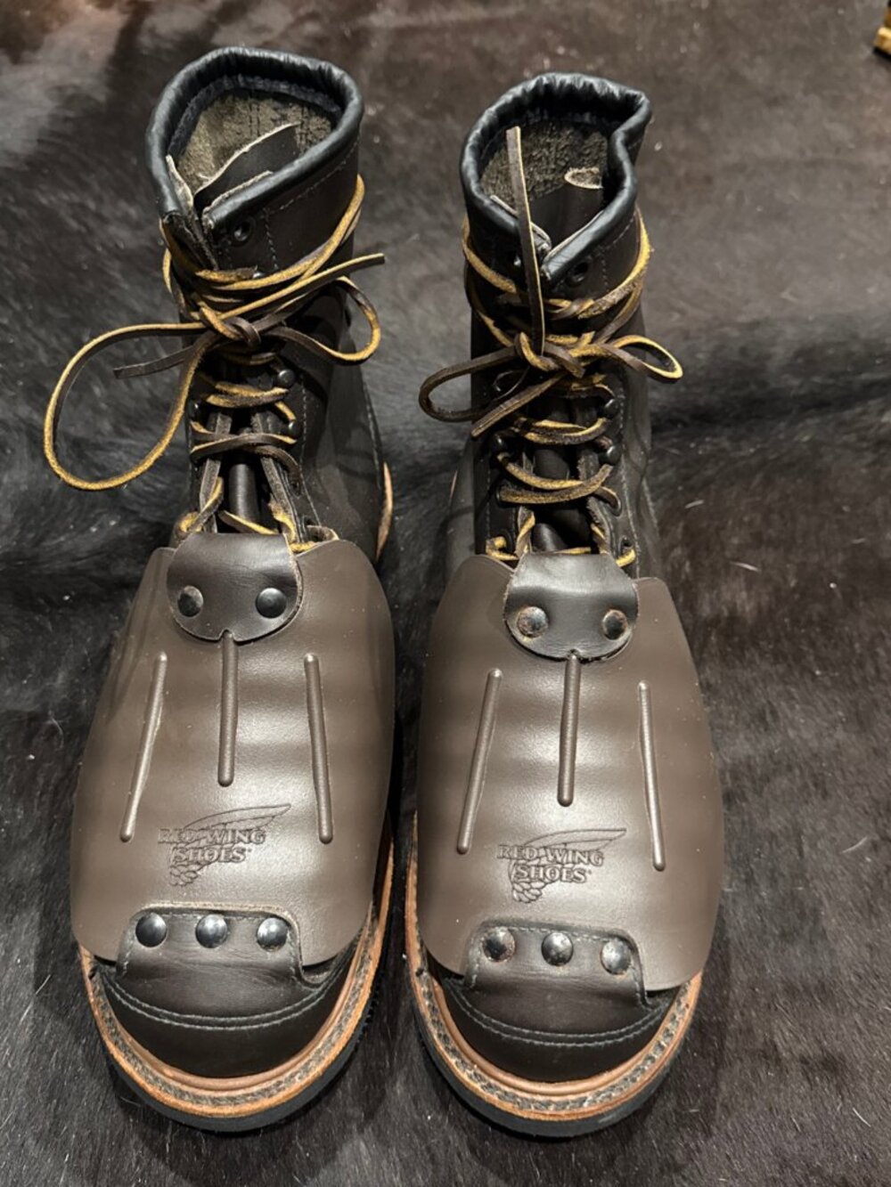 Red Wing 4492 Size 10D Metatarsal Guard Mens Steel Toe Brown Boots